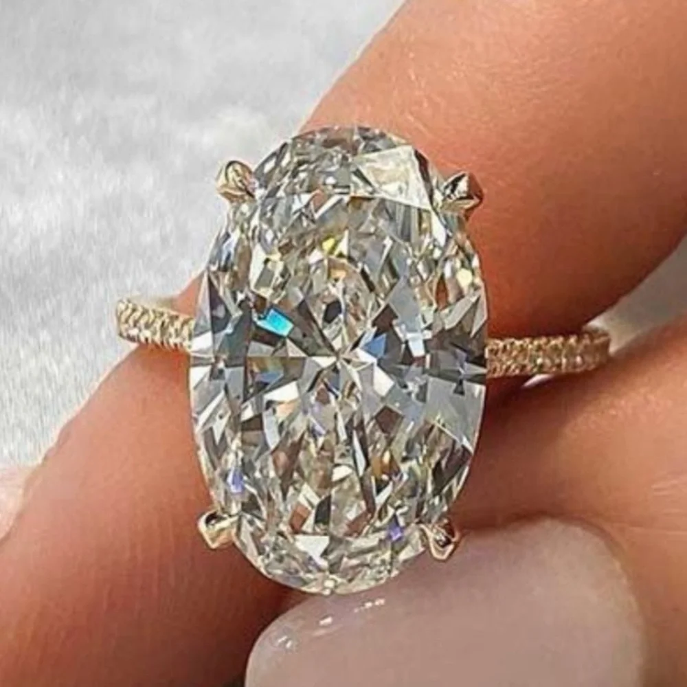 3ct Oval Cut Ring - Picture 2 of 16